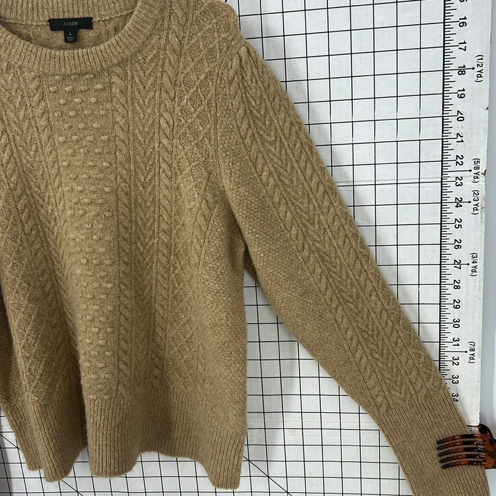 J.Crew acrylic wool alpaca blend sweater L